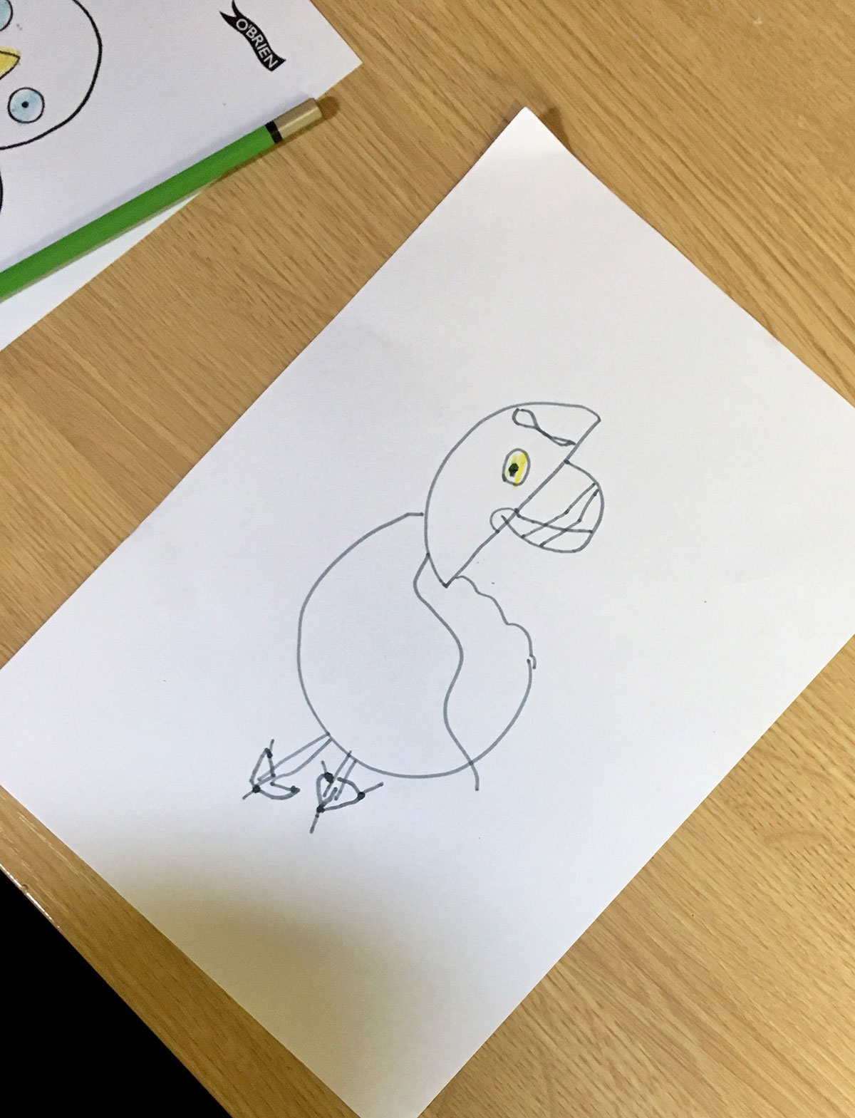 Child's drawing of Puffling