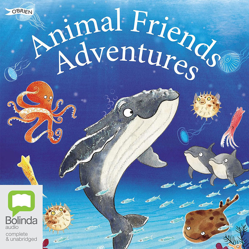 Animal Friends Adventures cover featuring Finn's First Song, published by Bolinda audiobooks
